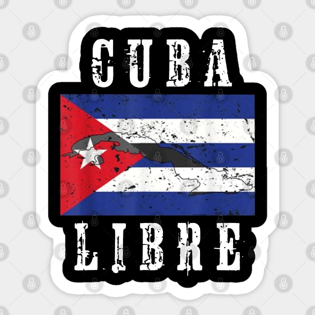 Cuba Libre Cuban Flag Sticker by dyazagita